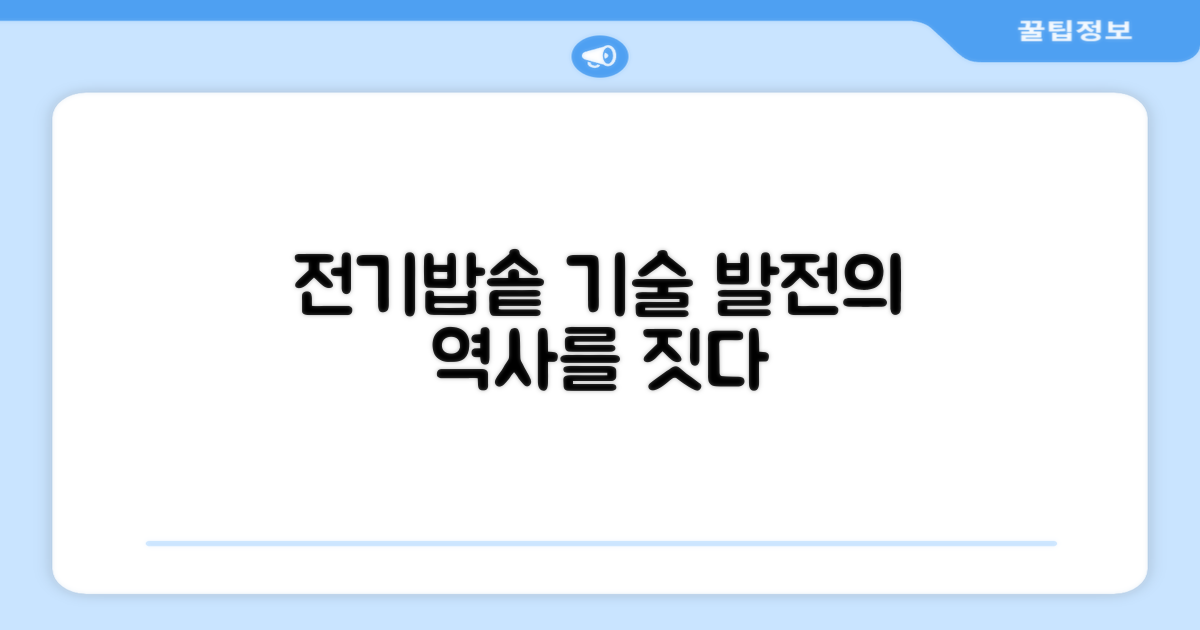 전기밥솥, 기술 발전의 역사