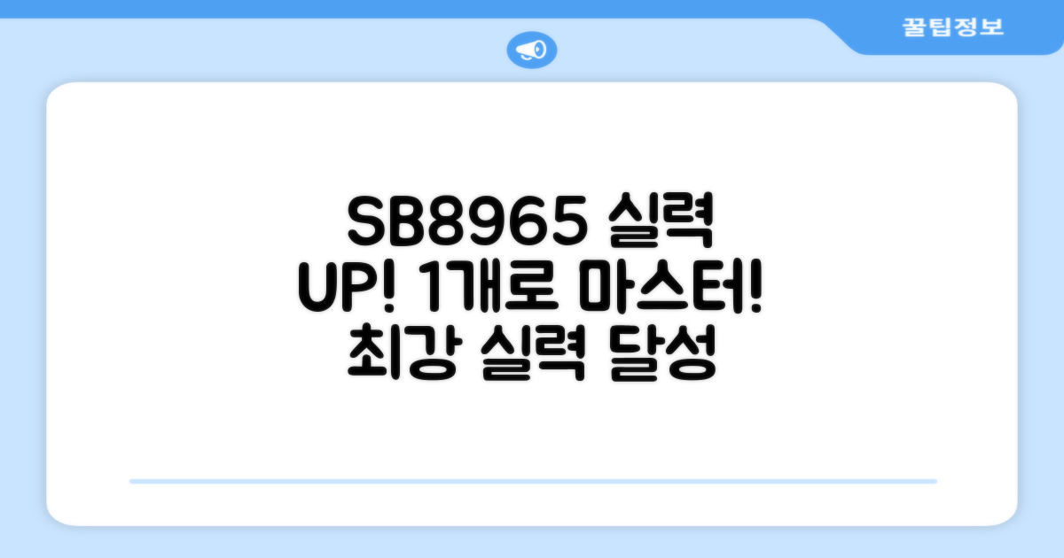 SB8965, 1개, 실력 향상