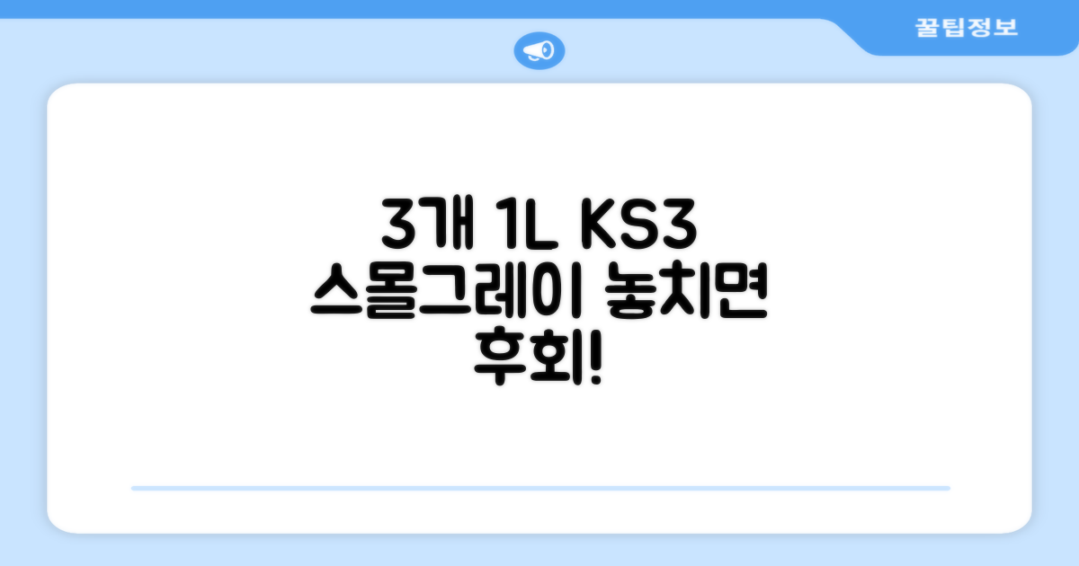3개 1L KS3 스몰그레이
