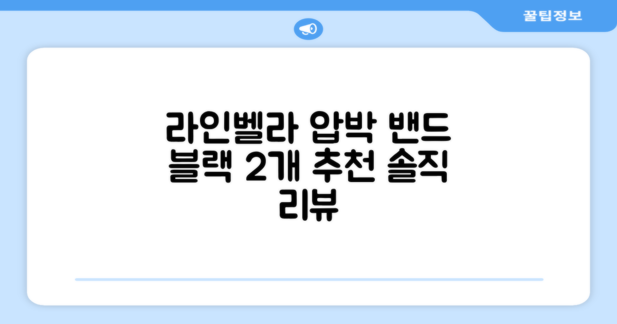라인벨라 의료용 손목 압박용 밴드 블랙, 2개 추천 리뷰