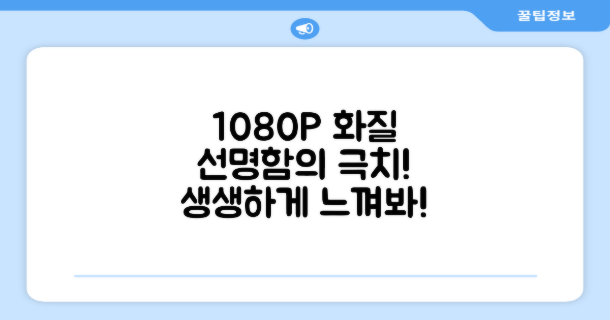 1080P, 선명함을 느껴보세요!