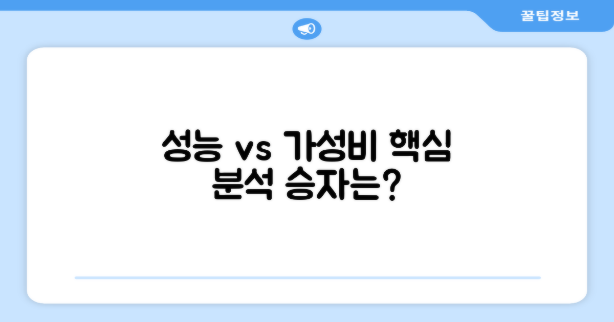 성능 vs 가성비 분석