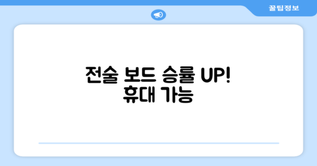 휴대용 전술 보드로 승률 UP?