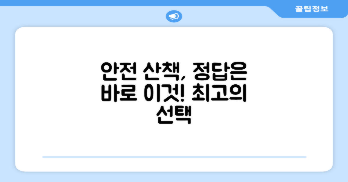 안전한 산책을 위한 선택