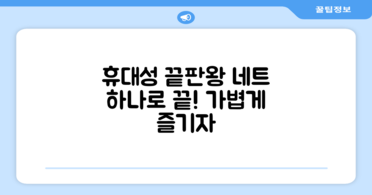 휴대성 끝판왕 네트
