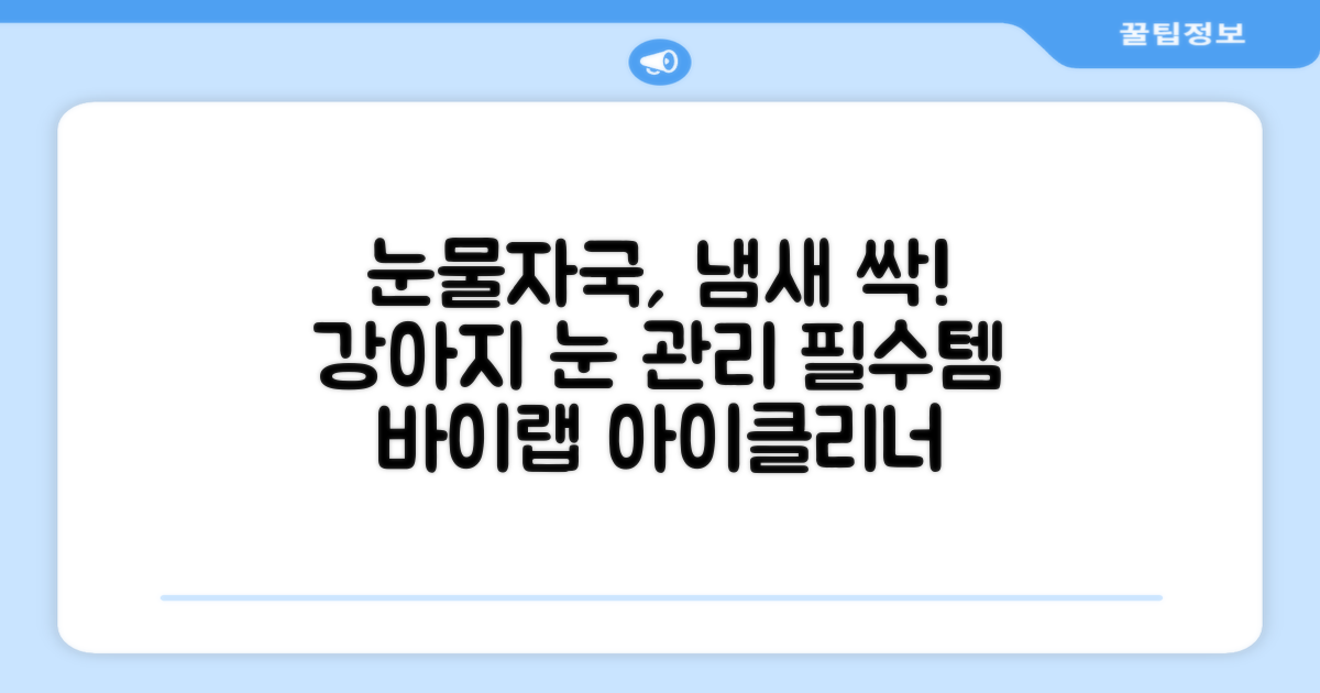 바이랩 강아지 눈물자국 눈 눈물냄새 세정 아이클리너, 40ml, 1세트 추천 리뷰