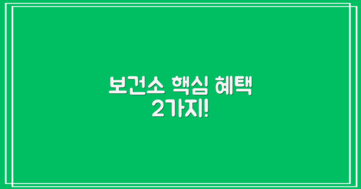 보건소 2가지 지원