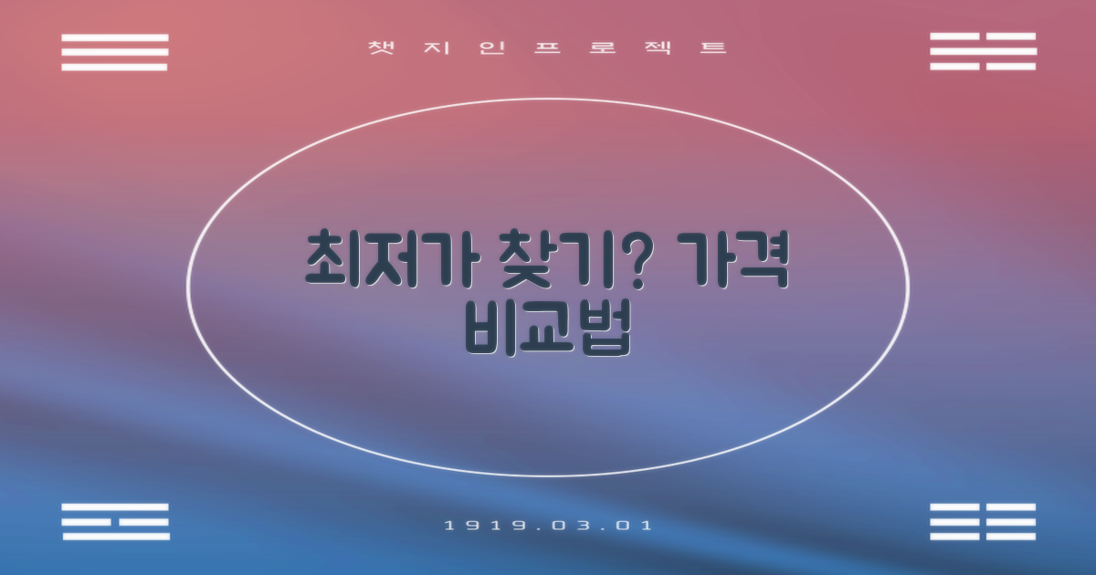 가격, 어떻게 비교할까?