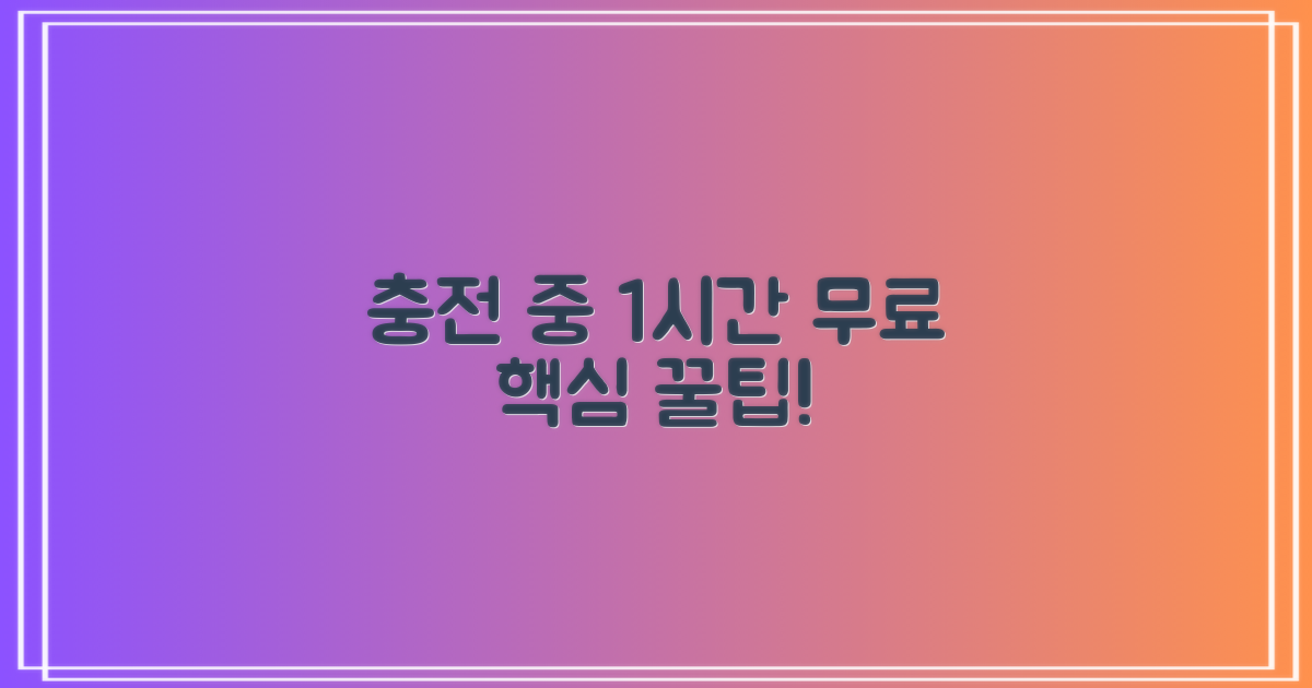 충전 중 1시간 무료 팁
