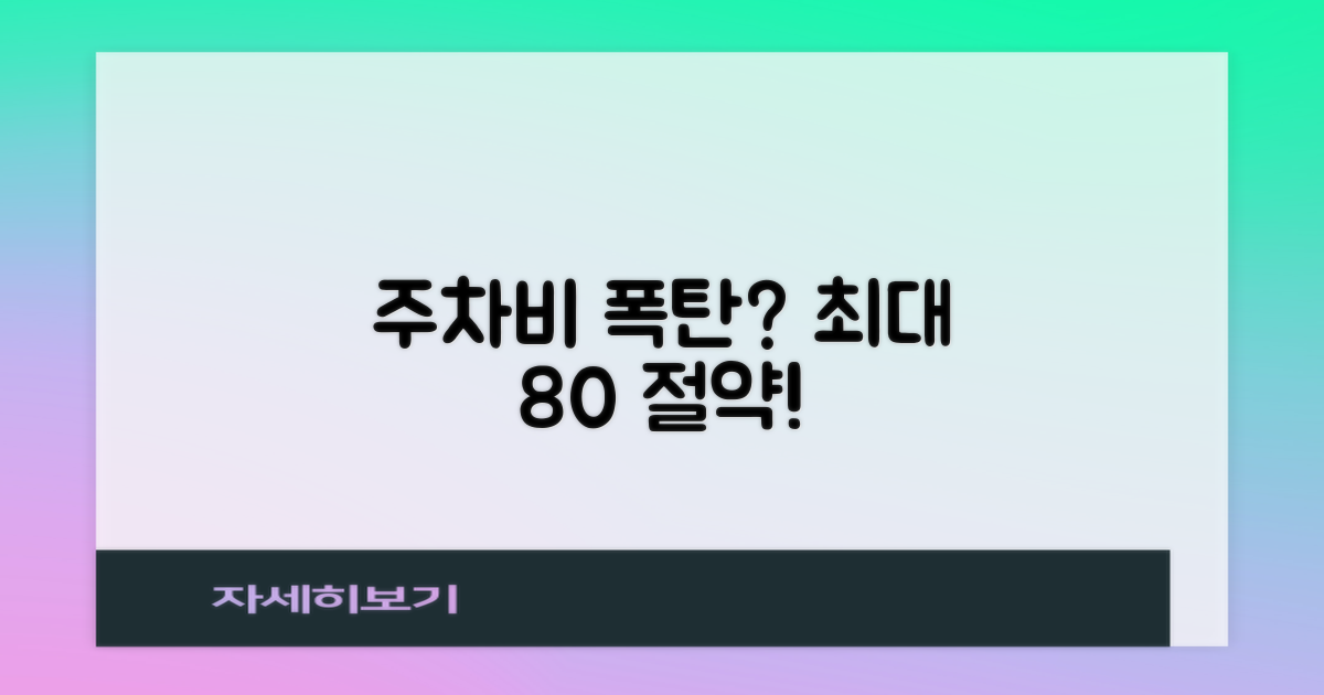 최대 80% 주차비 절약