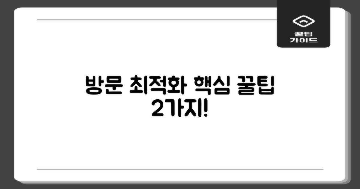 2가지 방문 최적화 팁