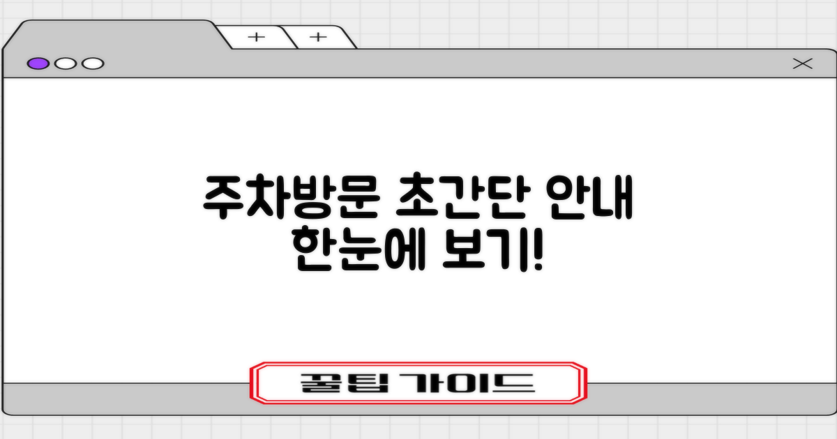 편리한 주차 및 방문 안내