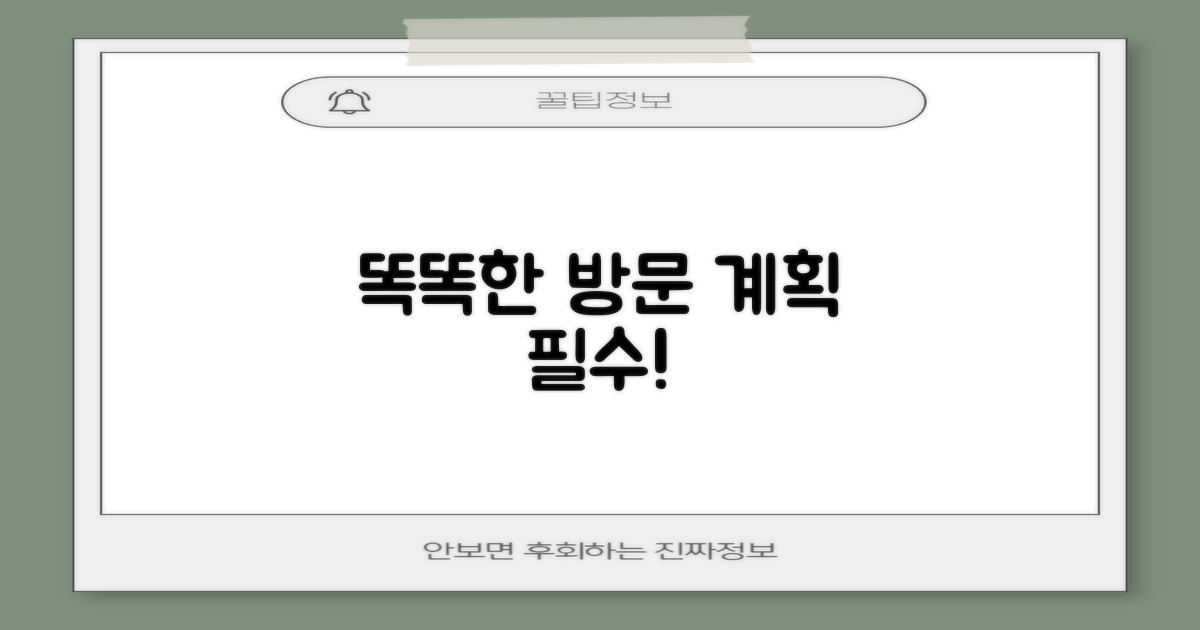 현명한 방문, 지금 계획하세요!