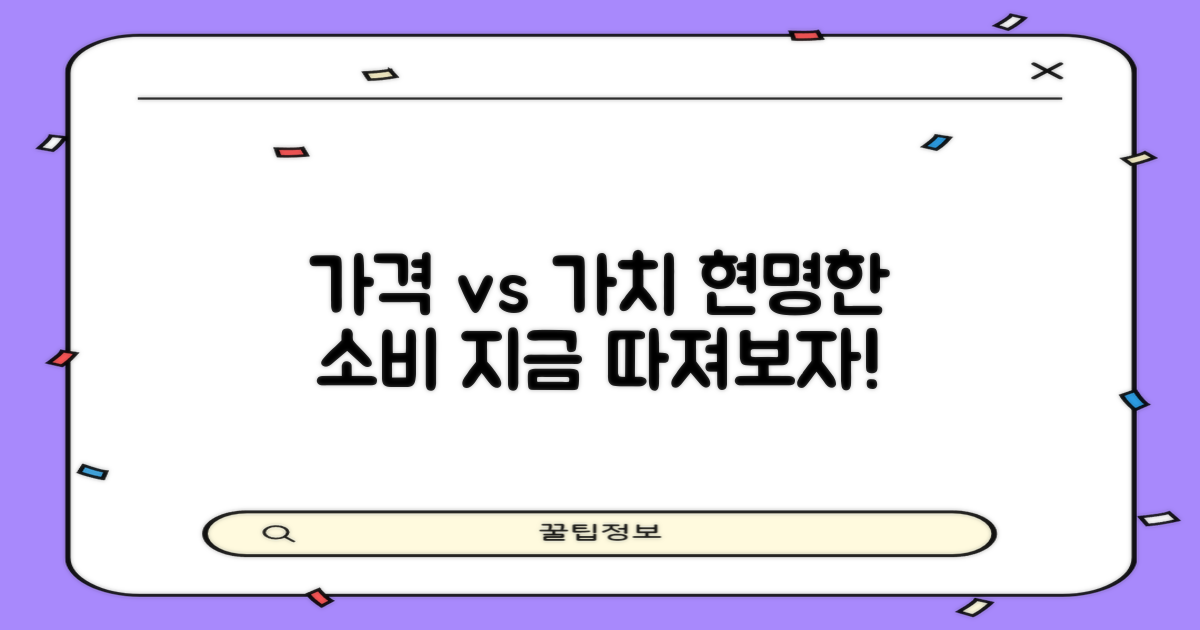 가격 vs 가치 비교