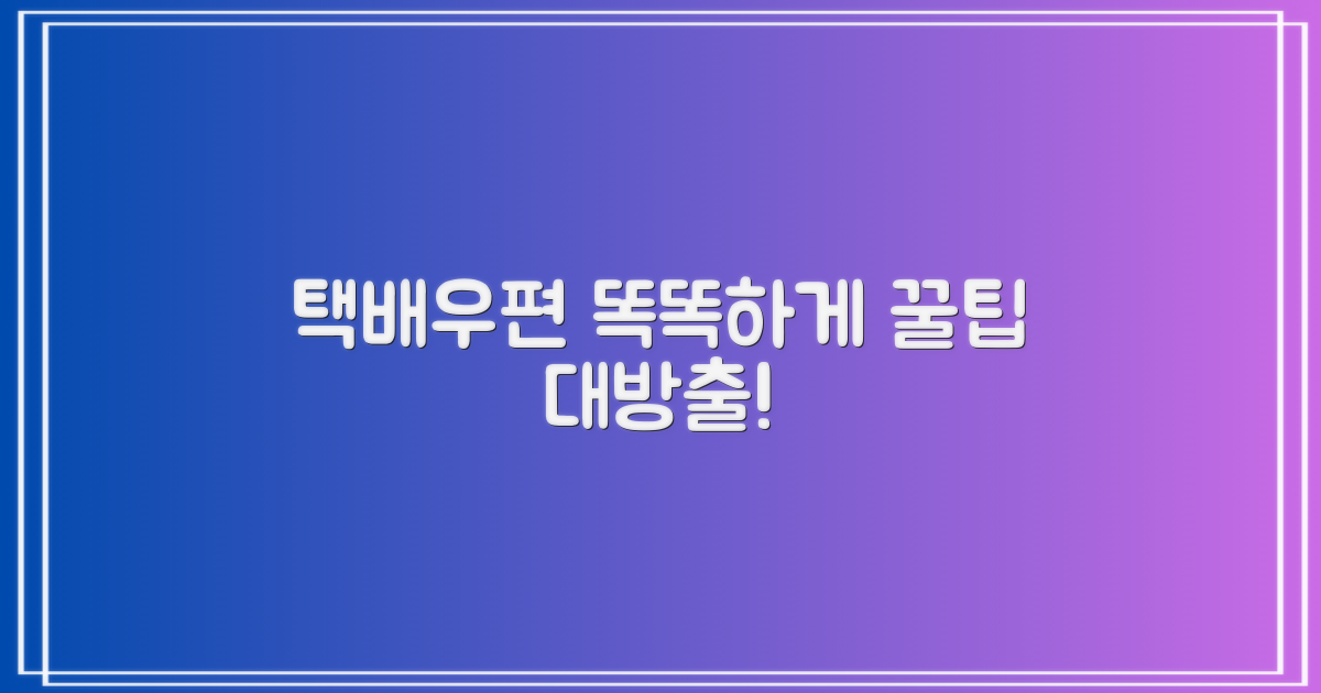 택배, 우편 서비스 완벽 활용법
