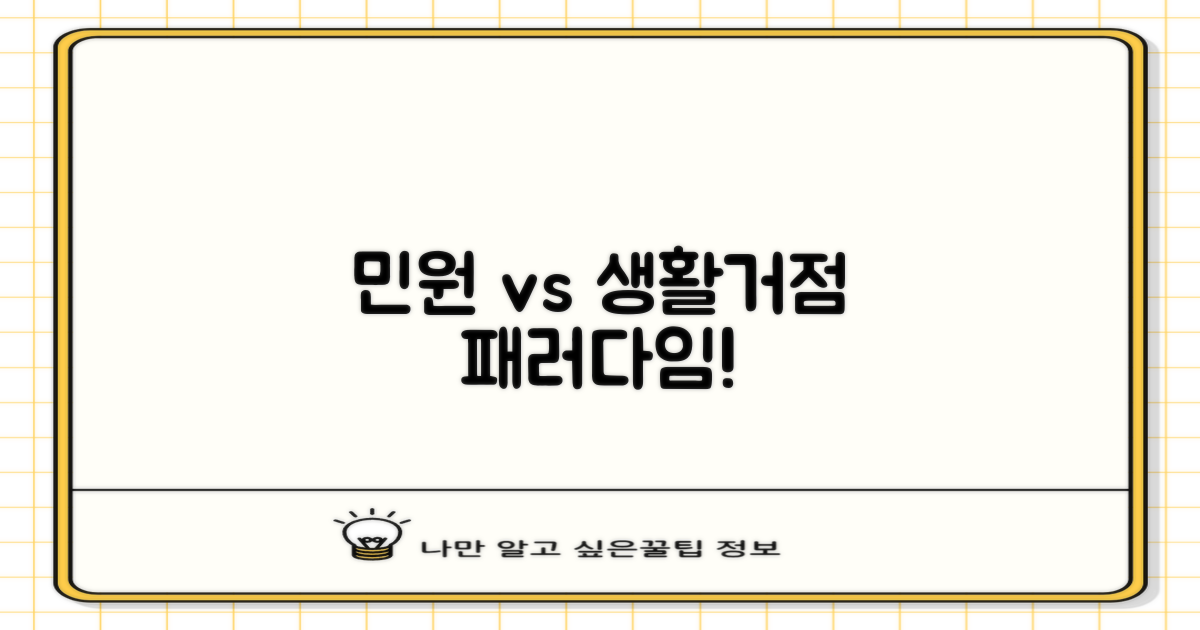 단순 민원 vs 복합 생활 거점