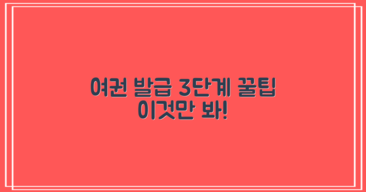 여권, 3단계 발급 노하우