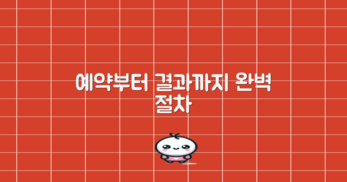 예약부터 결과 확인까지 절차