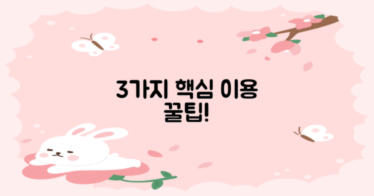 3가지 핵심 이용 팁