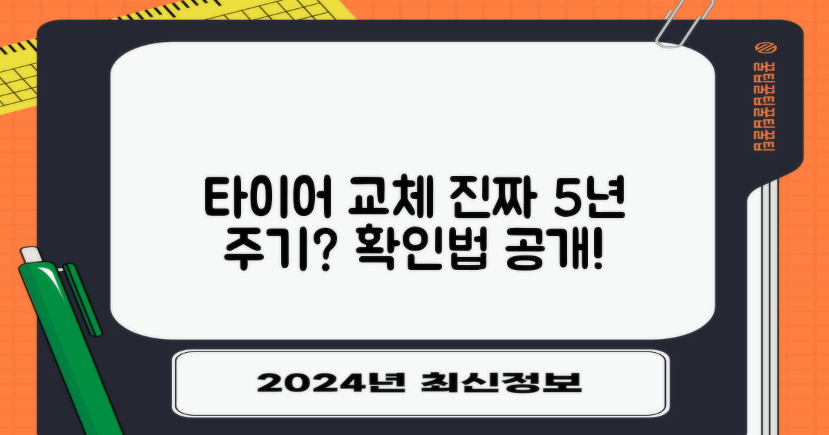 타이어 교체 주기 5년 확인법