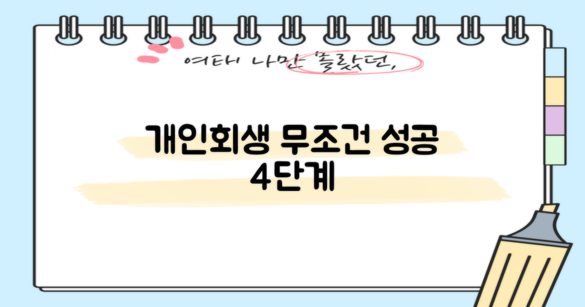 개인회생 성공률 높이는 4단계