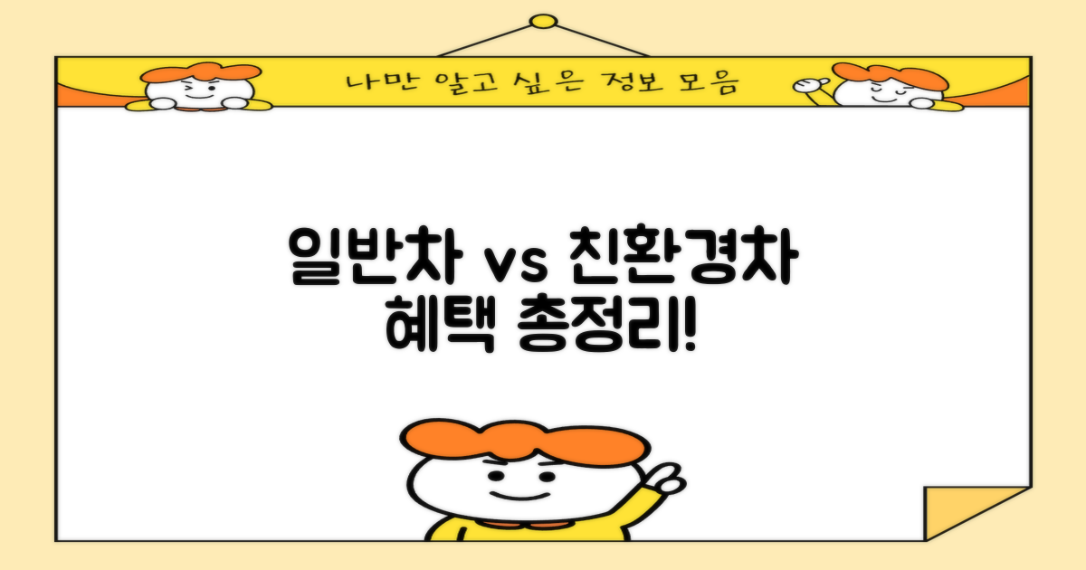 일반차 vs 친환경차 혜택