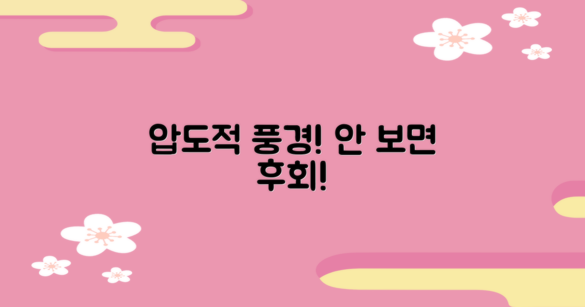 놓치면 후회할 풍경