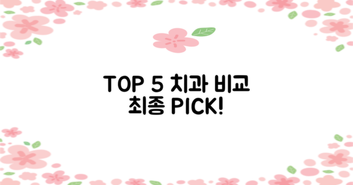 TOP 5 치과, 지금 비교!