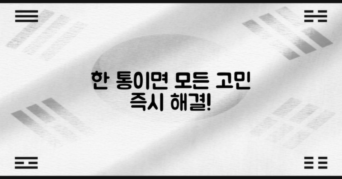 전화 한 통으로 해결!