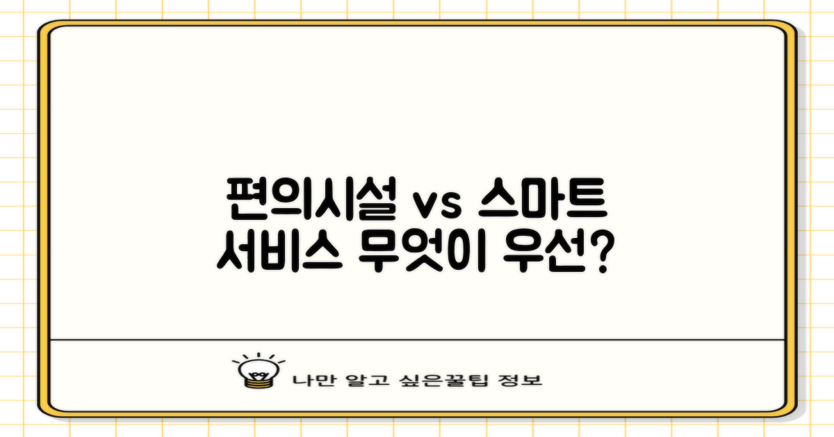 편의시설 vs. 스마트 서비스